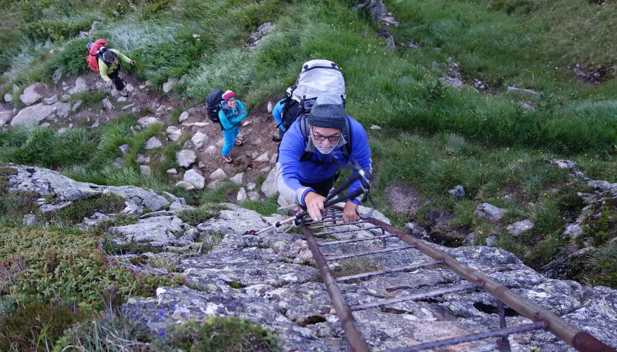 Bernhard im Leiternweg im Aufstieg zur Sustlihütte | © DAV Freudenstadt