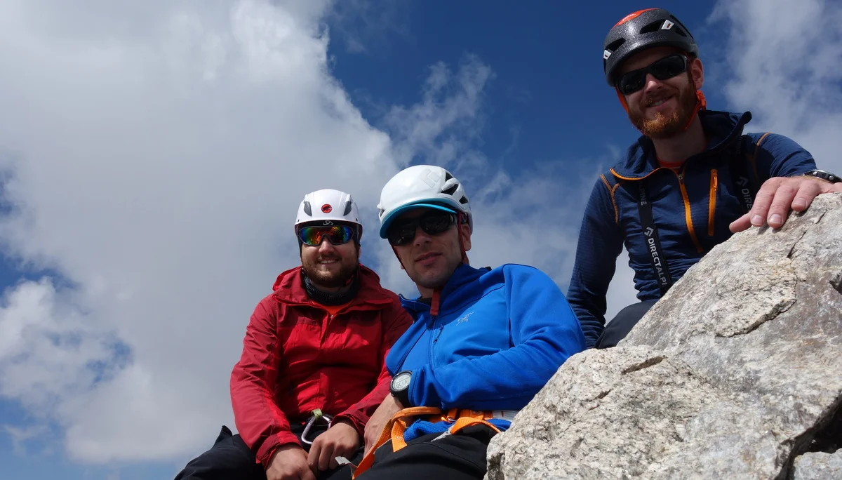 Am Dreiländergipfel des Mont Dolent | © DAV Freudenstadt