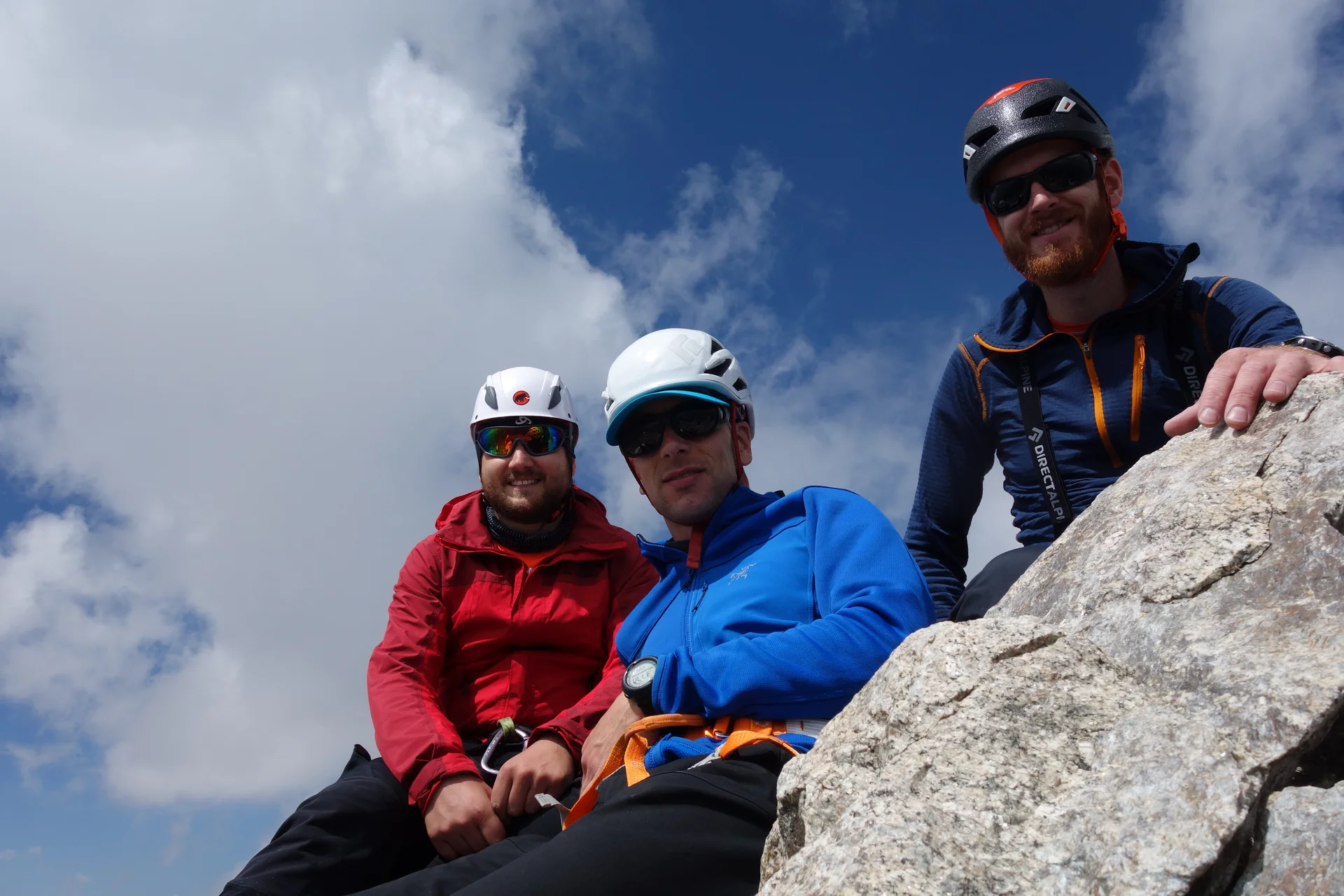 Am Dreiländergipfel des Mont Dolent | © DAV Freudenstadt