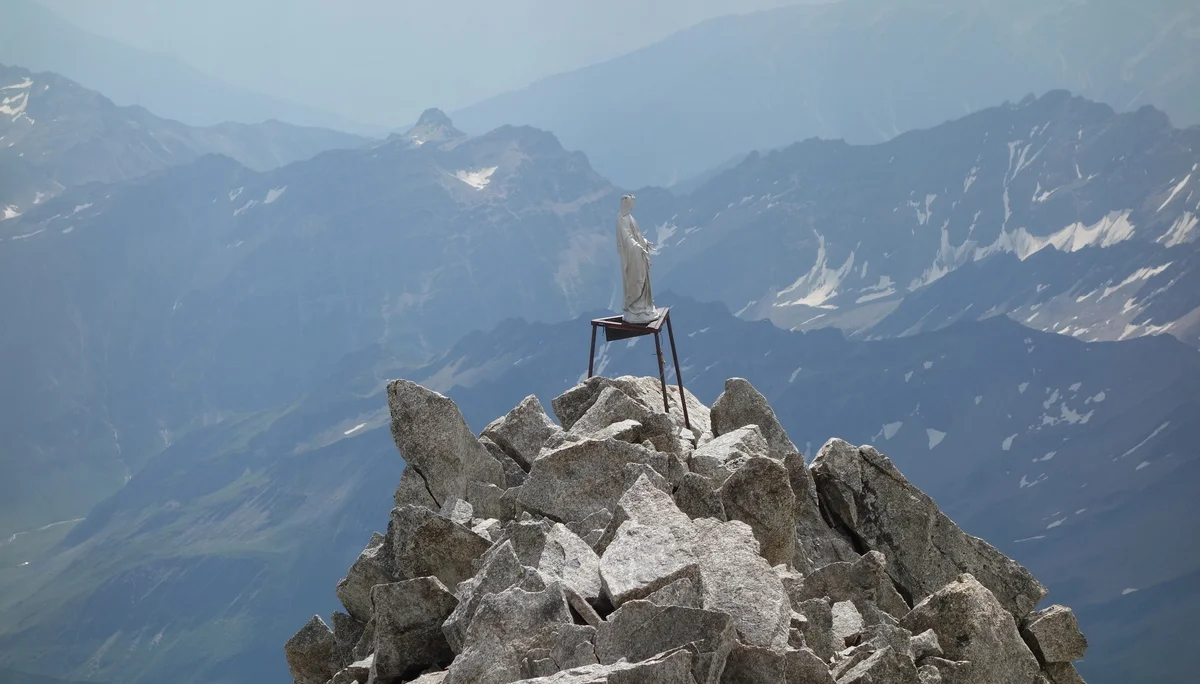 Madonna auf dem Mont Dolent – das Gipfelbuch ist sehr alt | © DAV Freudenstadt